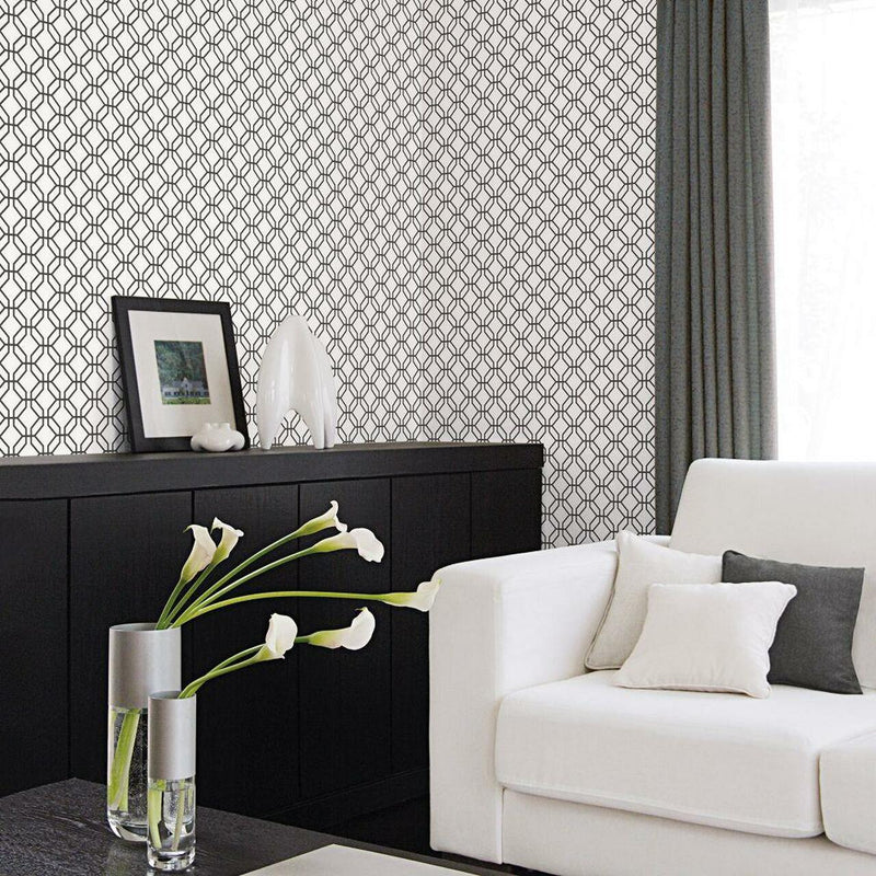 G78525 Trellis Negative Secret Garden Wallpaper by Galerie