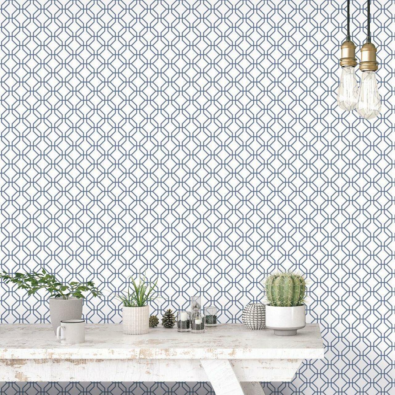 G78526 Trellis Negative Secret Garden Wallpaper by Galerie