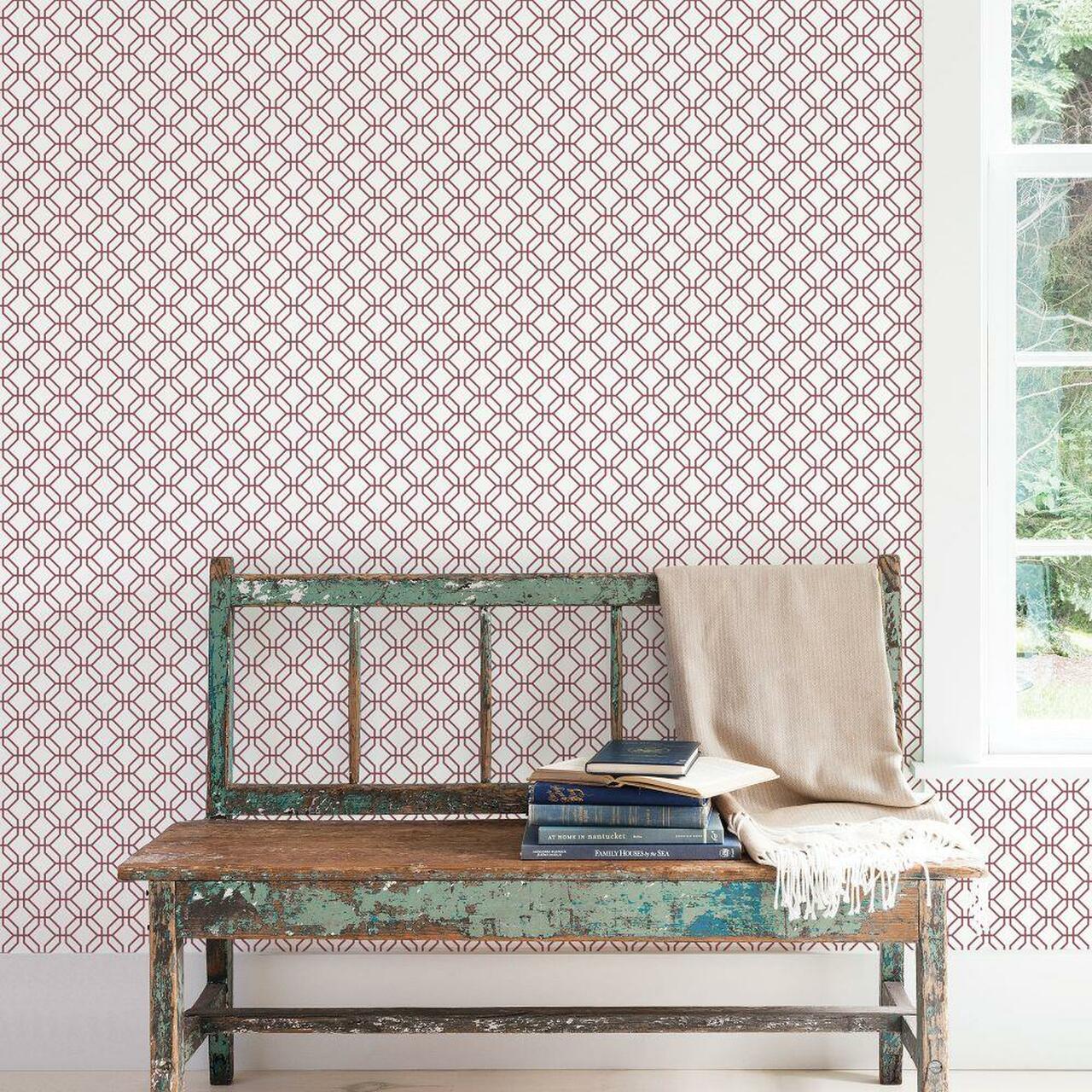 G78527 Trellis Negative Secret Garden Wallpaper by Galerie