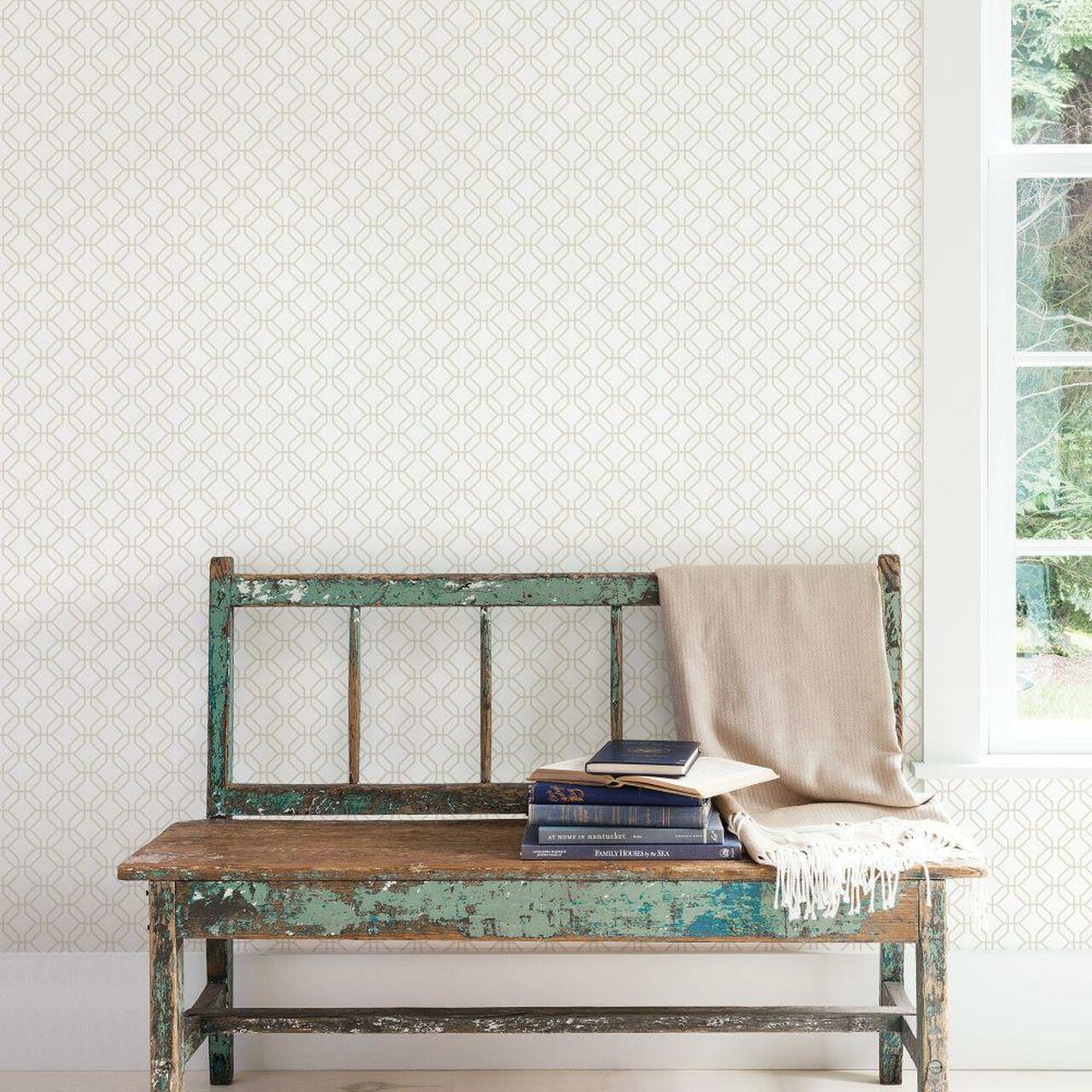 G78529 Trellis Negative Secret Garden Wallpaper by Galerie