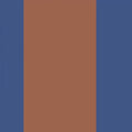 La Retro Galons & Frises Border Terre de Sienne / Bleu Outremer Wallpaper by Casadeco
