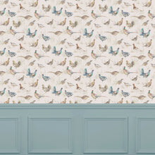 Game Birds Linen Wallpaper by Voyage Maison | GAMEBIR/WPO/LIN