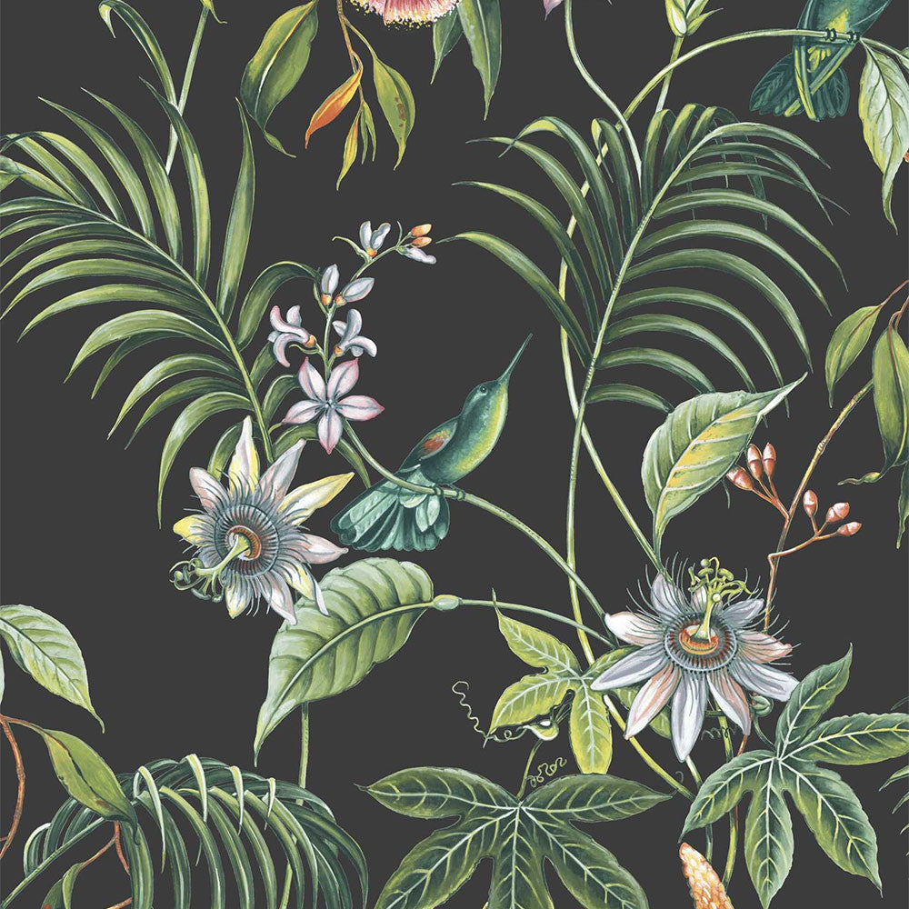 106976 Adilla Dark Botanical Superfresco Easy Wallpaper By Graham & Brown