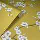 Apple Blossom Ochre Fresco Wallpaper