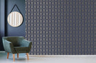 111312 Marquise Geo Sapphire Boutique Wallpaper By Graham & Brown