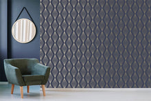 111312 Marquise Geo Sapphire Boutique Wallpaper By Graham & Brown