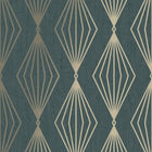 111313 Marquise Geo Emerald Boutique Wallpaper By Graham & Brown