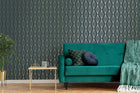 111313 Marquise Geo Emerald Boutique Wallpaper By Graham & Brown
