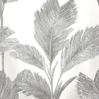 GB 211 Alessia Leaf Silver Off White Wallpaper by Belgravia