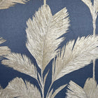 GB 213 Alessia Leaf Gold Navy Wallpaper by Belgravia