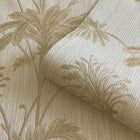 GB 2913 Grasscloth Leaf Cream Gold Wallpaper by Belgravia Zambaiti Parati