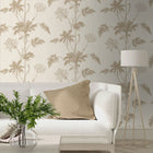 GB 2913 Grasscloth Leaf Cream Gold Wallpaper by Belgravia Zambaiti Parati