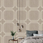 GB 2916 Grasscloth Geometric Natural Beige Wallpaper by Belgravia Zambaiti Parati