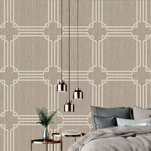 GB 2916 Grasscloth Geometric Natural Beige Wallpaper by Belgravia Zambaiti Parati