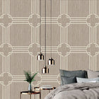 GB 2916 Grasscloth Geometric Natural Beige Wallpaper by Belgravia Zambaiti Parati