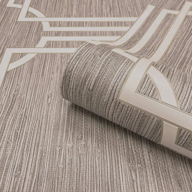 GB 2916 Grasscloth Geometric Natural Beige Wallpaper by Belgravia Zambaiti Parati