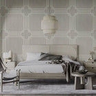 GB 2917 Grasscloth Geometric Silver Wallpaper by Belgravia Zambaiti Parati
