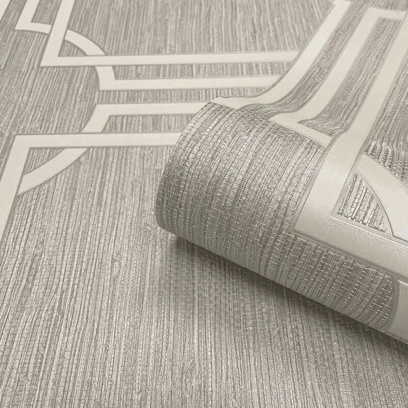 GB 2917 Grasscloth Geometric Silver Wallpaper by Belgravia Zambaiti Parati