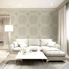 GB 2918 Grasscloth Geometric Cream Wallpaper by Belgravia Zambaiti Parati