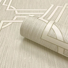 GB 2918 Grasscloth Geometric Cream Wallpaper by Belgravia Zambaiti Parati