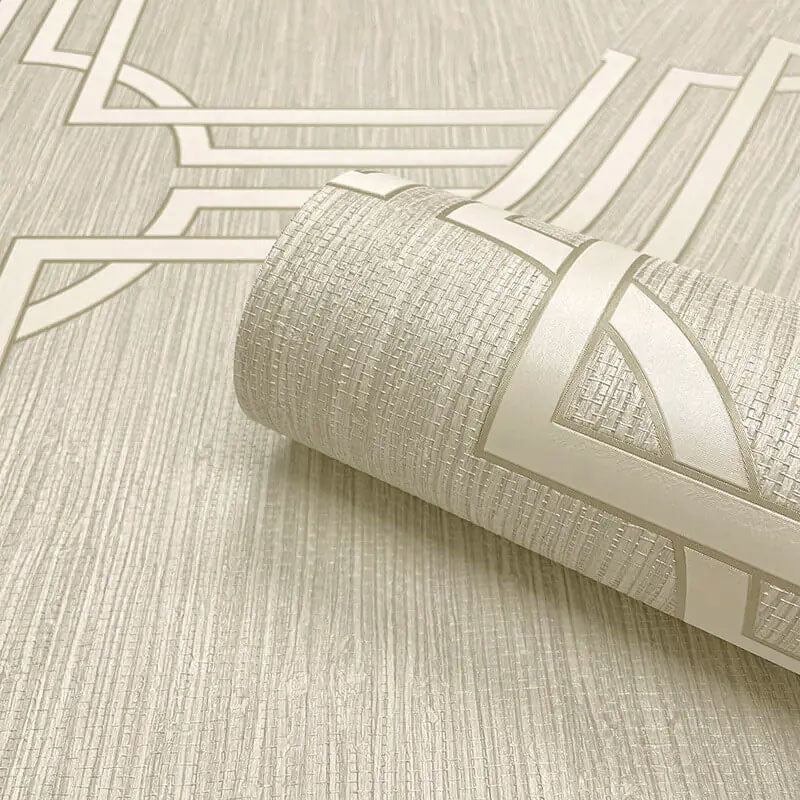 GB 2918 Grasscloth Geometric Cream Wallpaper by Belgravia Zambaiti Parati