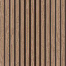 GB 2920 Wood Slat Walnut Wallpaper by Belgravia Zambaiti Parati