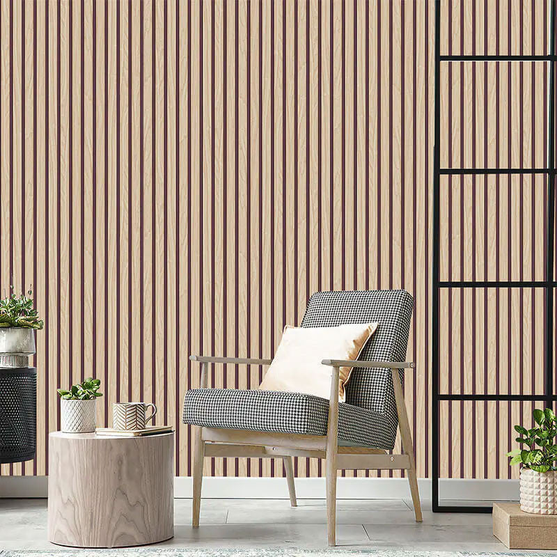 GB 2921 Wood Slat Light Oak Wallpaper by Belgravia Zambaiti Parati