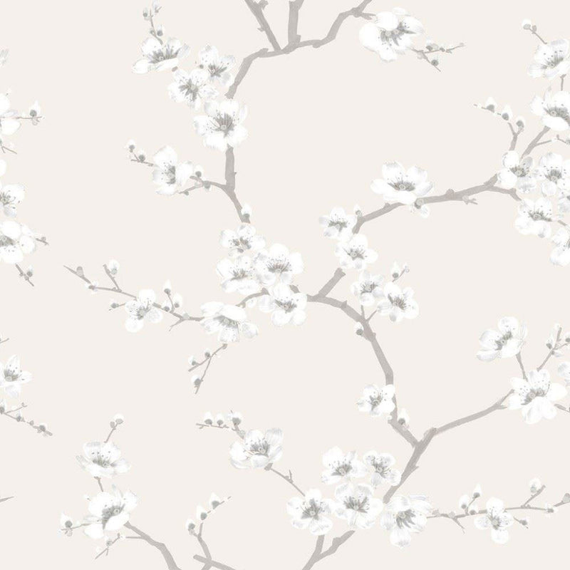 51-067 Apple Blossom Natural Fresco Wallpaper By Graham & Brown