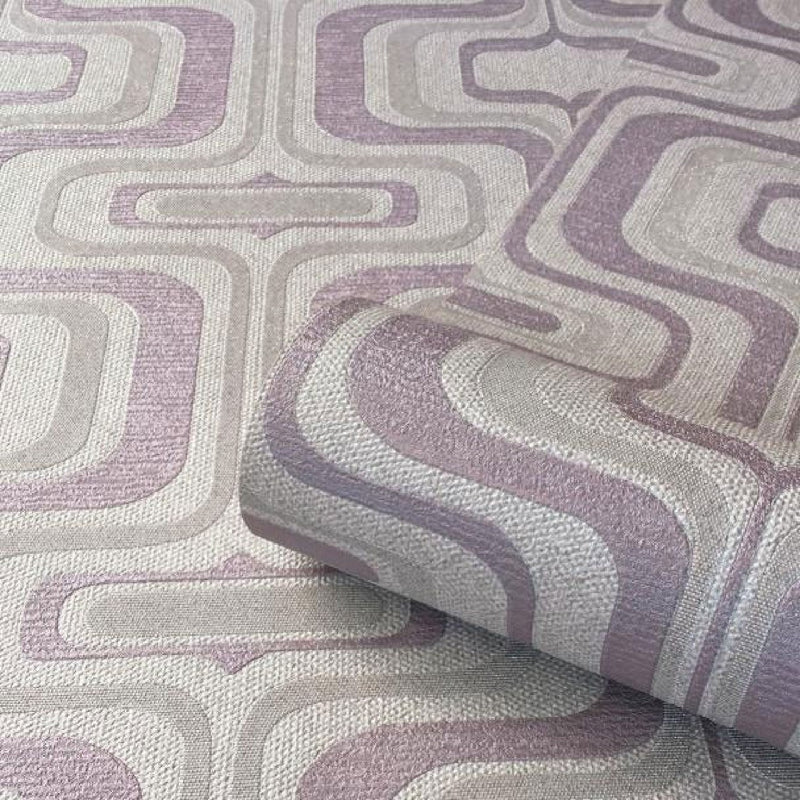 GB 6520 ( GB6520 ) San Remo Heather Retro Wallpaper By Belgravia