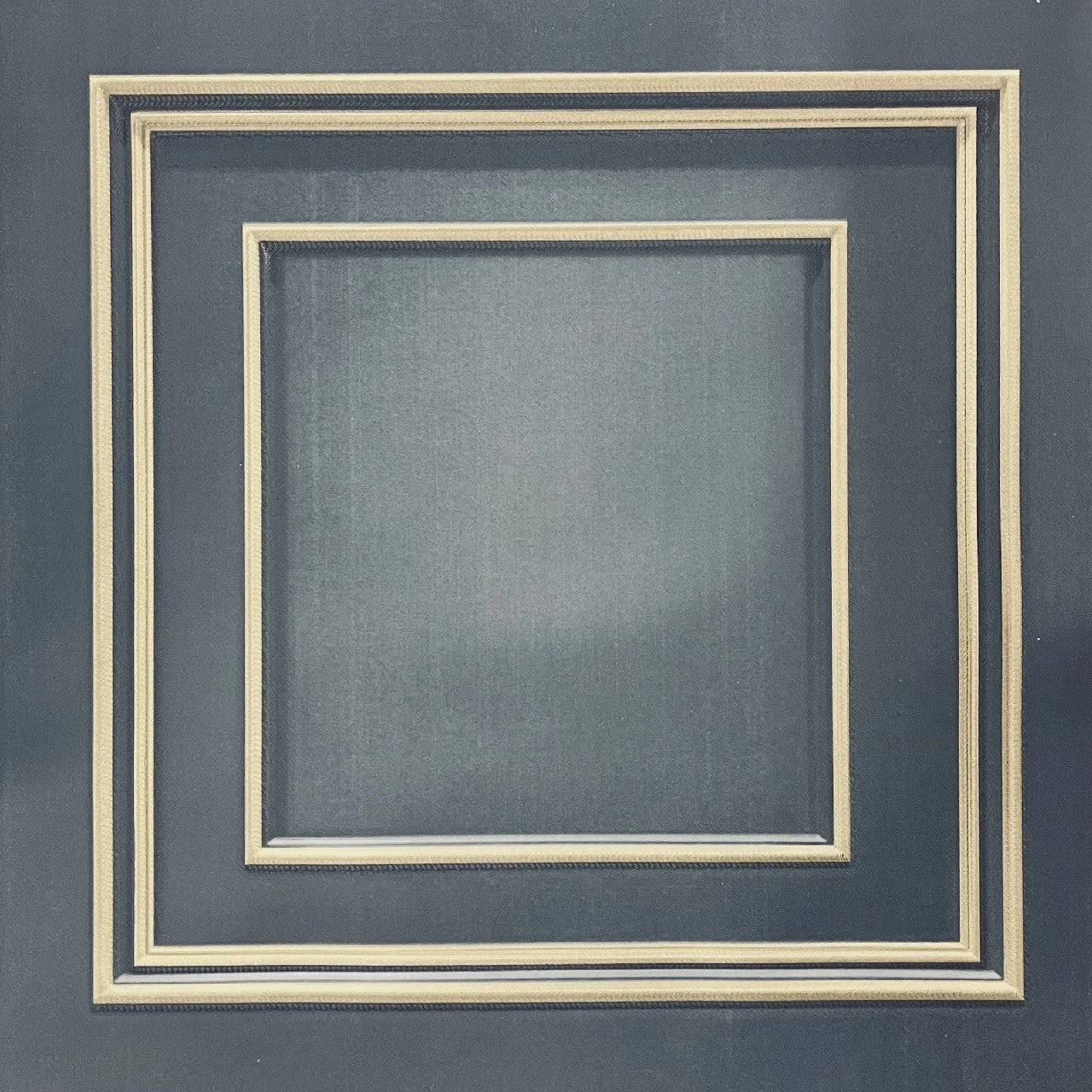 GB 7385 Amara Panel Navy Gold Wallpaper by Belgravia