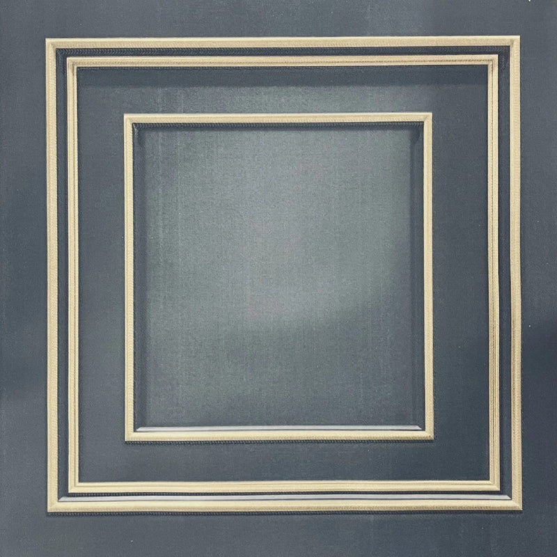 GB 7385 Amara Panel Navy Gold Wallpaper by Belgravia