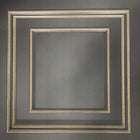 GB 7386 Amara Panel Gold Gunmetal Wallpaper by Belgravia