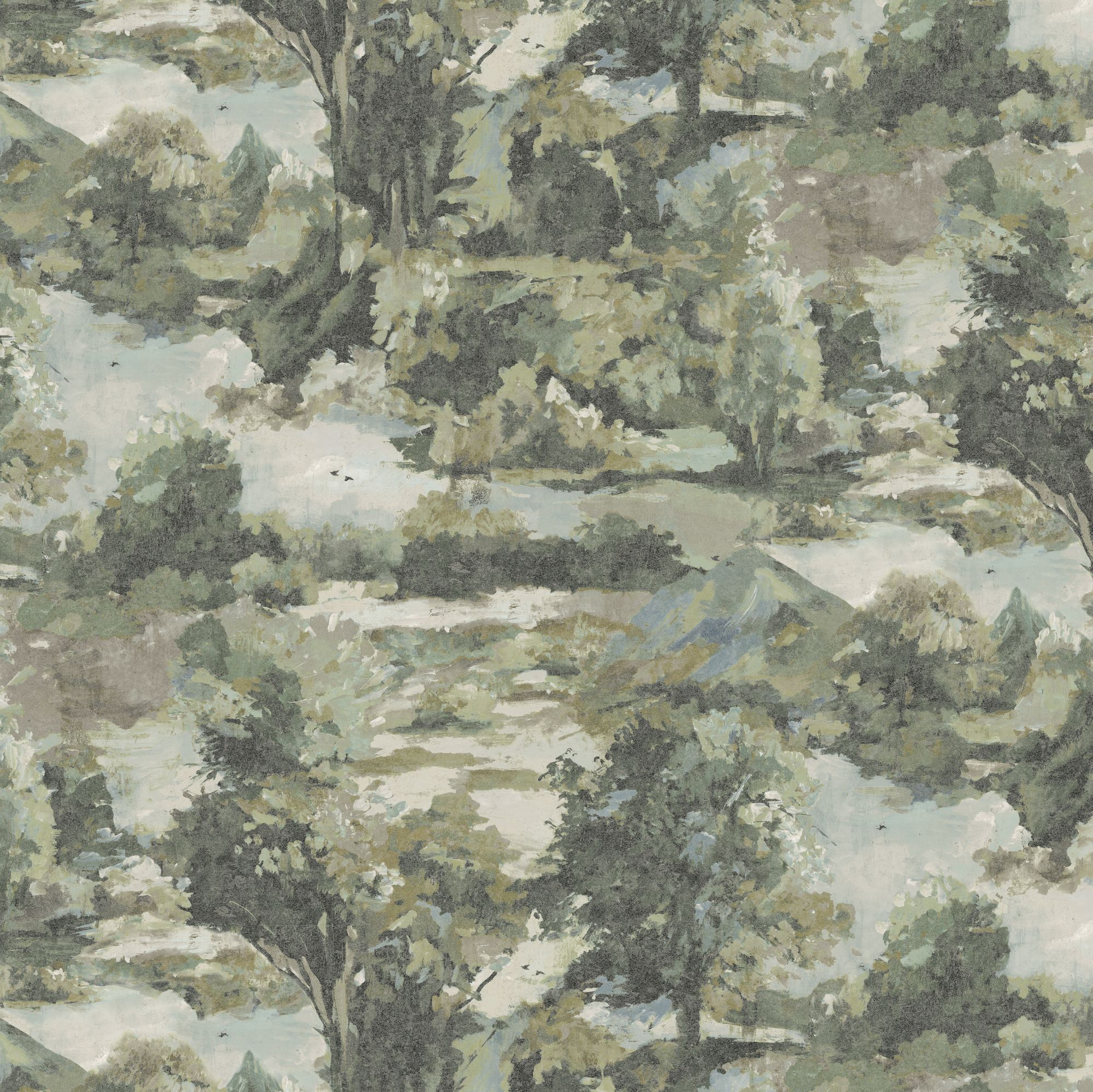 GE02401 Alpine Whisper Evergreen Wallpaper by Sketch Twenty 3