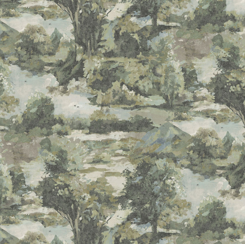 GE02401 Alpine Whisper Evergreen Wallpaper by Sketch Twenty 3