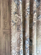 Georgia Blue Oyster History Papers Fabric by Lewis & Wood