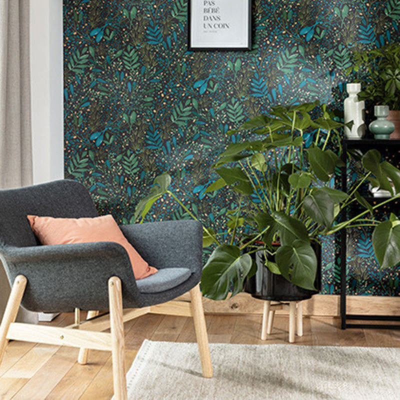 Green Life Joy Vert Bleu Or Fond Noir Green Life 2 Wallpaper by Caselio