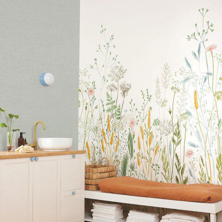 GNL105390403 Herbarium Medium Panel Green Life 2 Wallpaper by Caselio