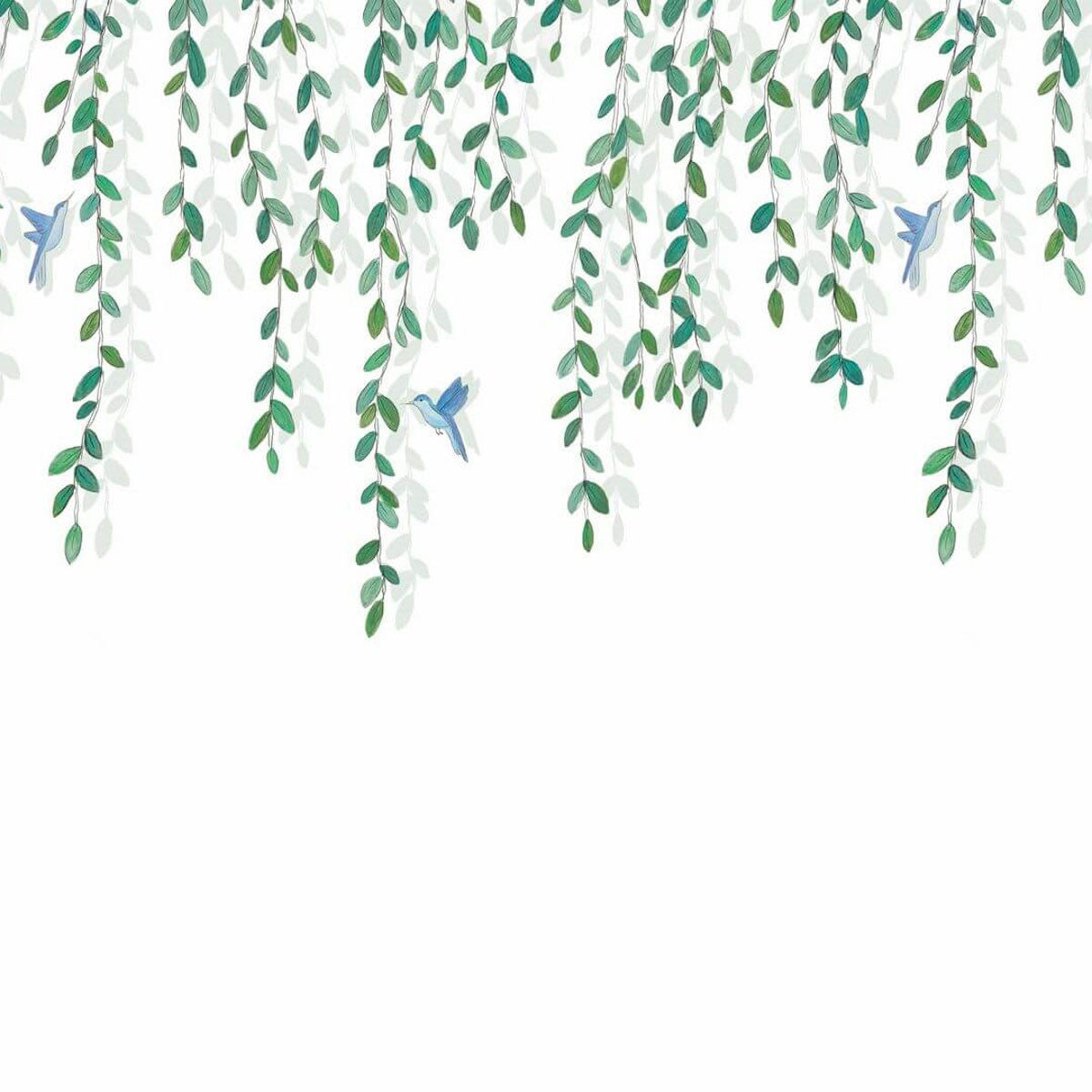 GNL105400404 Birdy Large Panel Green Life 2 Wallpaper by Caselio