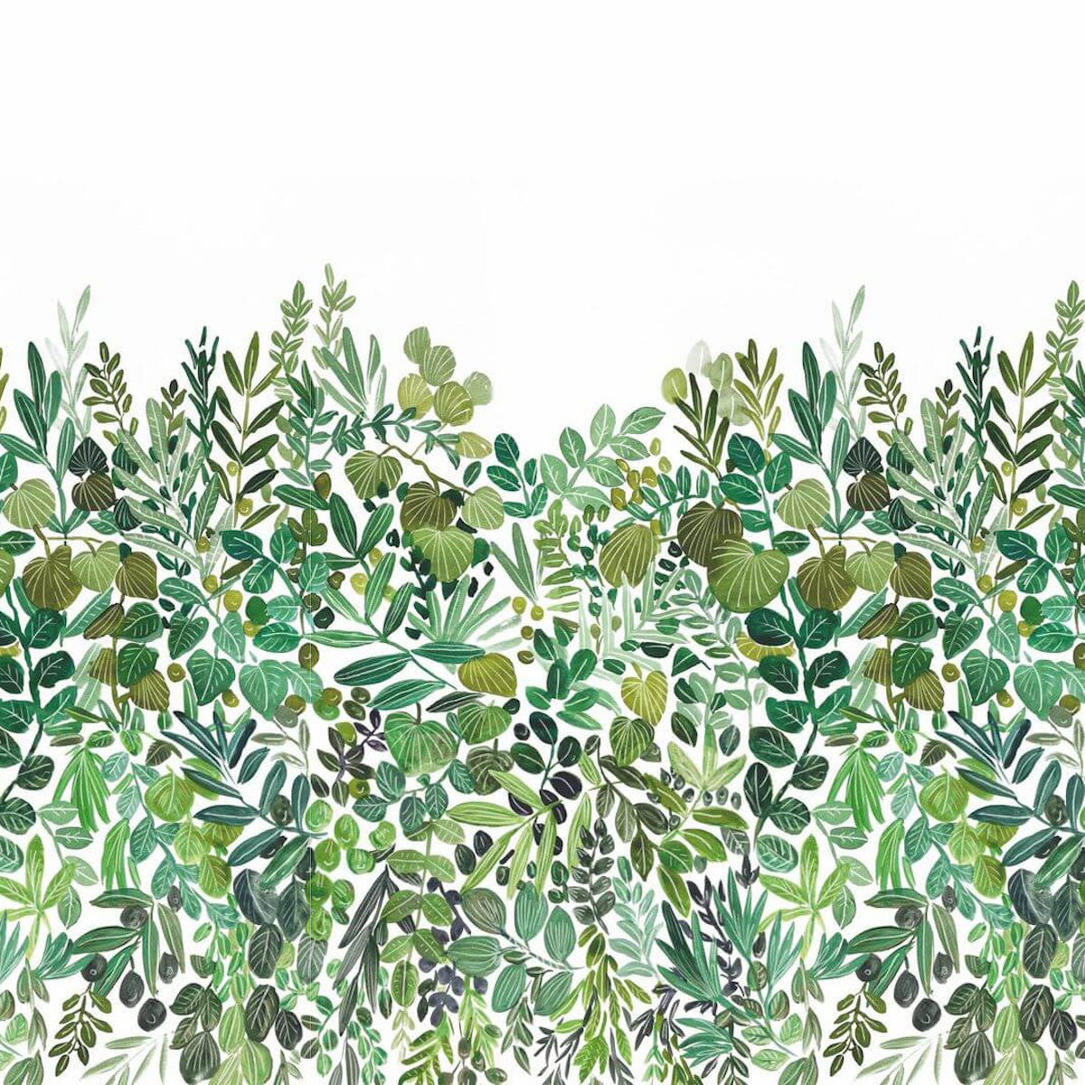 GNL105410403 Luxurius Nature Medium Panel Green Life 2 Wallpaper by Caselio