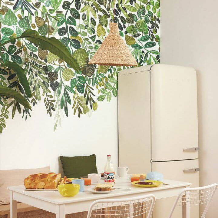 GNL105410403 Luxurius Nature Medium Panel Green Life 2 Wallpaper by Caselio