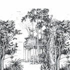 GNL105420904 The Garden Shed Large Panel Green Life 2 Wallpaper by Caselio