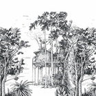 The Garden Shed Small Panel Green Life 2 Wallpaper by Caselio