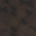 Circle Noir Cuivre Graphic Wallpaper by Caselio