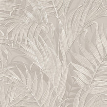 GR322103 Tropical Palm Leaf Mink by Wallpaper by Design ID