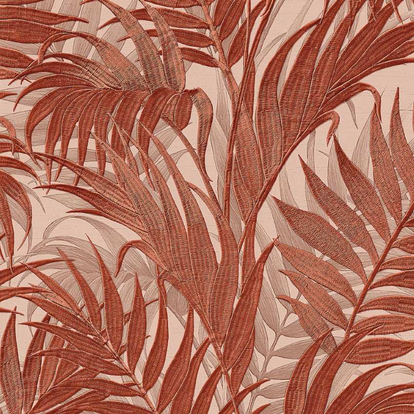 GR322107 Tropical Palm Leaf Burnt by Wallpaper by Design ID