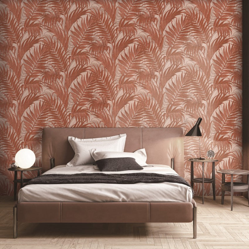 GR322107 Tropical Palm Leaf Burnt by Wallpaper by Design ID