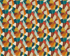 GRA50101W Abstract Geo Rust & Peacock Wallpaper by Ohpopsi