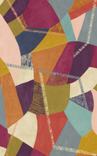 GRA50103W Abstract Geo Grape & Olive Wallpaper by Ohpopsi