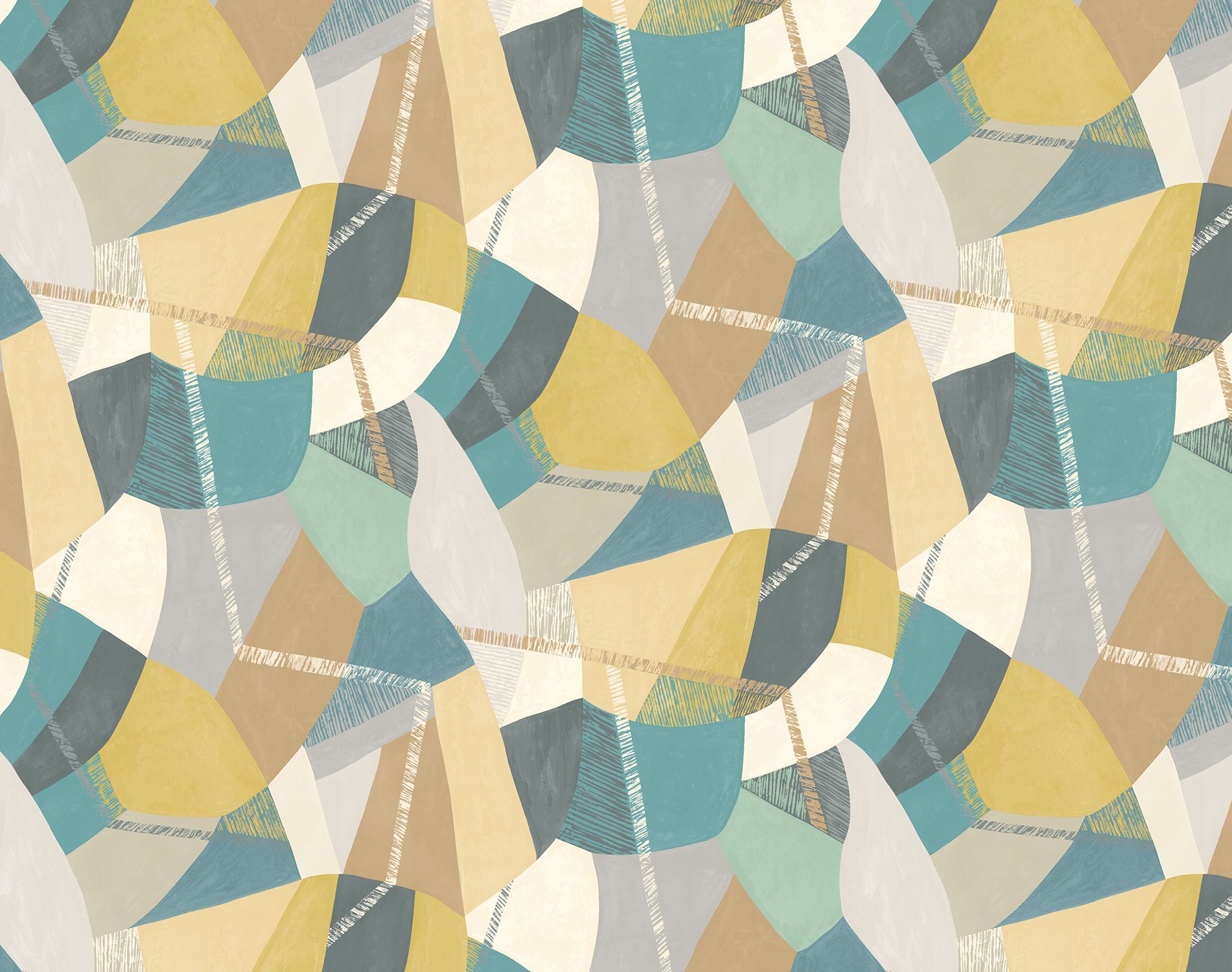 GRA50106W Abstract Geo Smoke & Latte Wallpaper by Ohpopsi