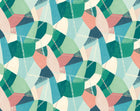 GRA50107W Abstract Geo Flamingo Wallpaper by Ohpopsi